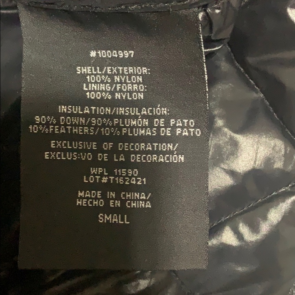 Black quilted lightweight down jacket - Picture 5 of 6